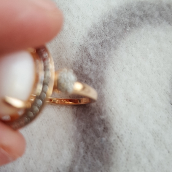 Rose gold over sterling silver ring - Picture 11 of 11